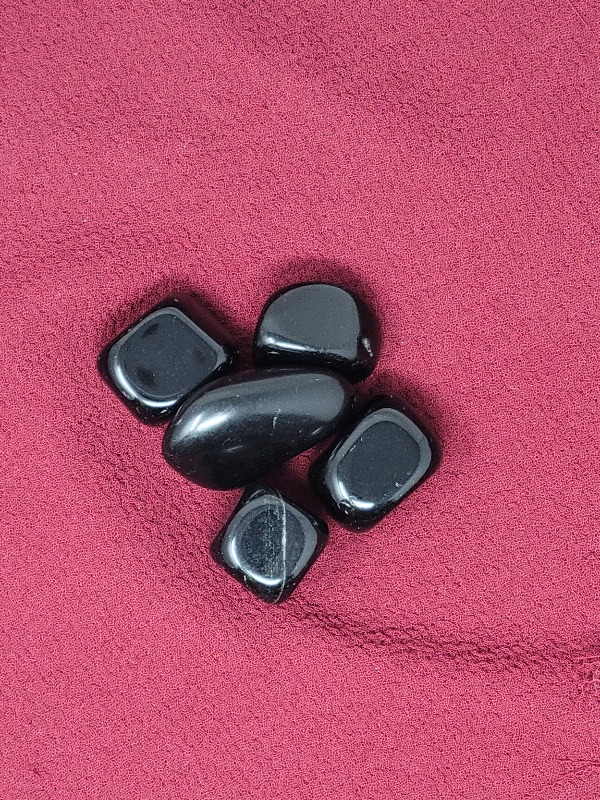 Large Black Obsidian Tumbled