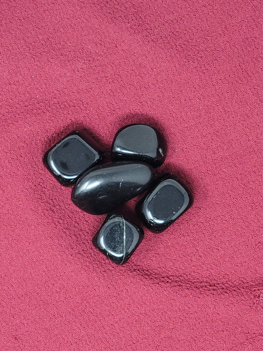 Large Black Obsidian Tumbled