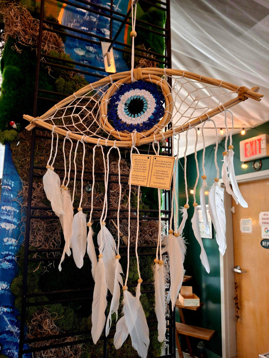 Macrame Dreamcatcher Evil Eye