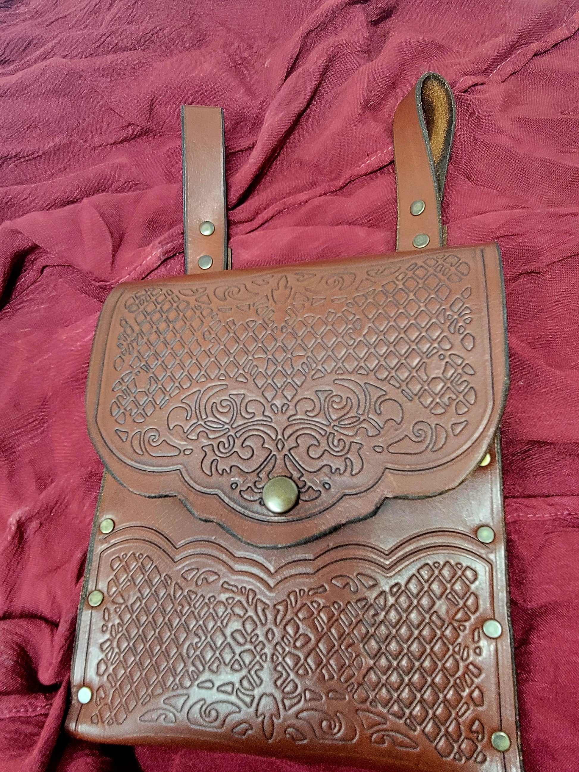 Medieval Leather Belt Pouch