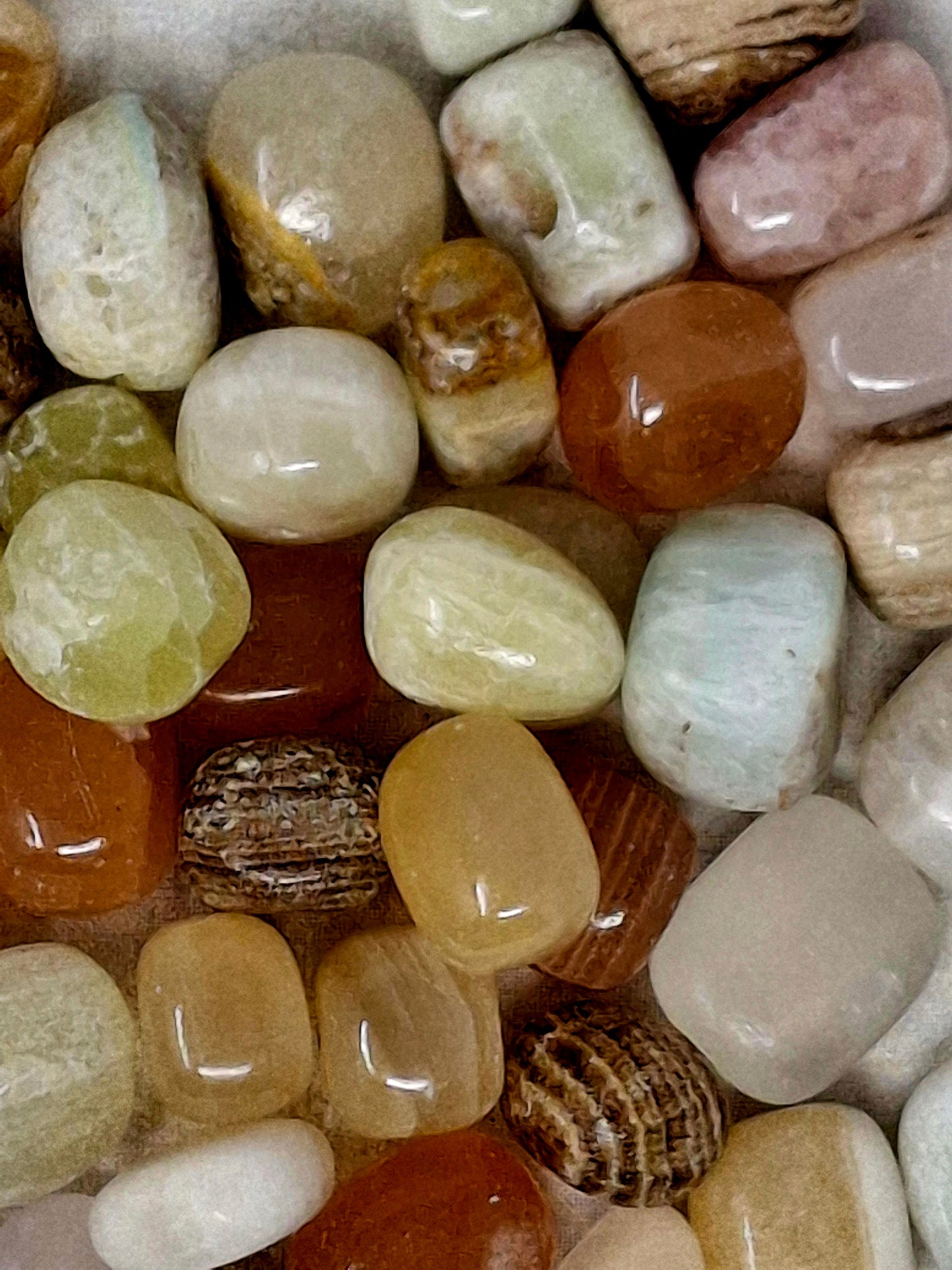 Mixed Calcite Tumbled