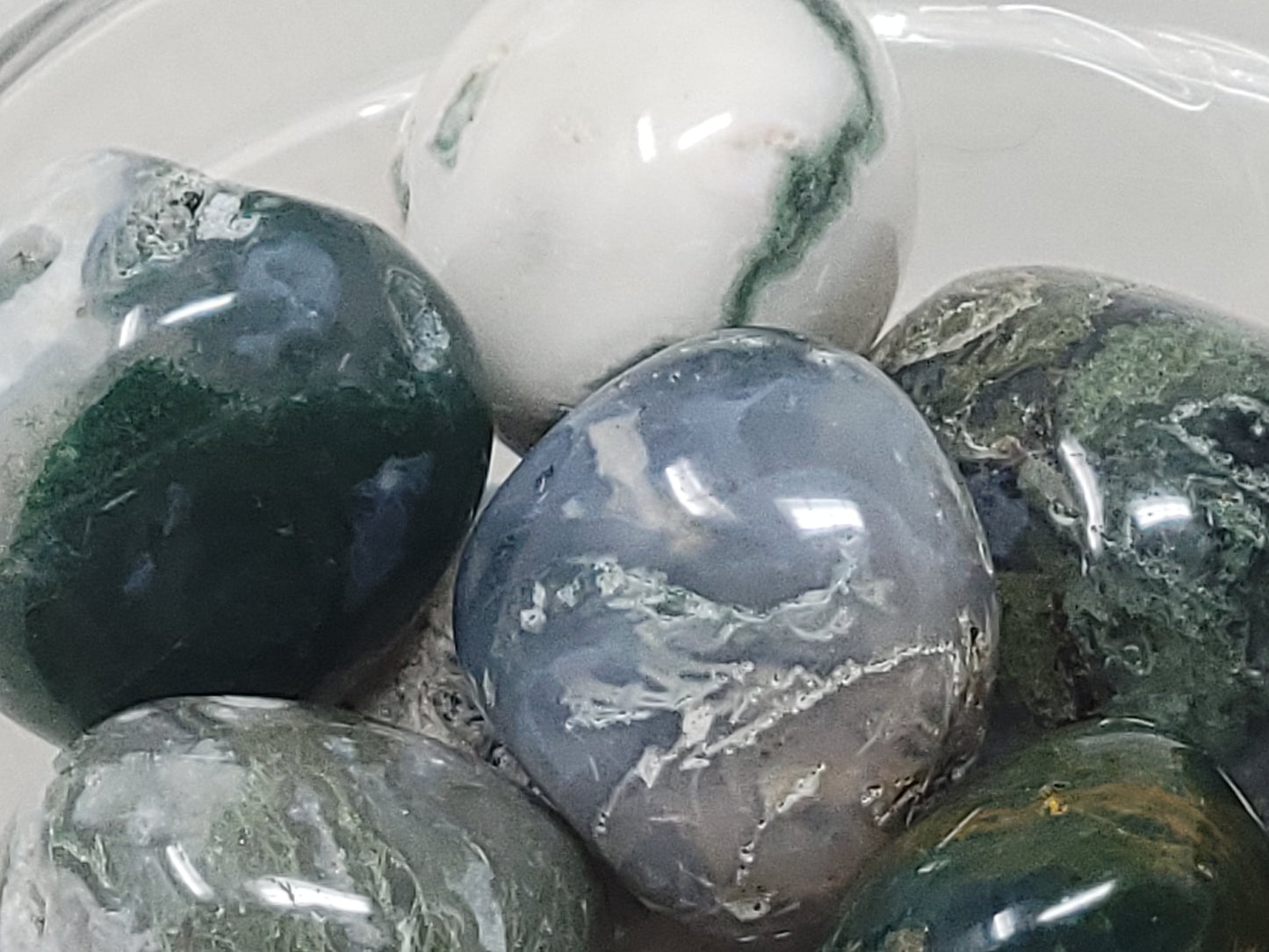 Moss Agate Extra Grade LG Tumbled