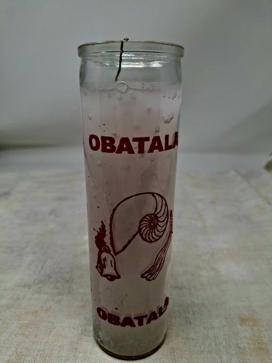 Orisha Obatala 7 Day Charged Candle (White)