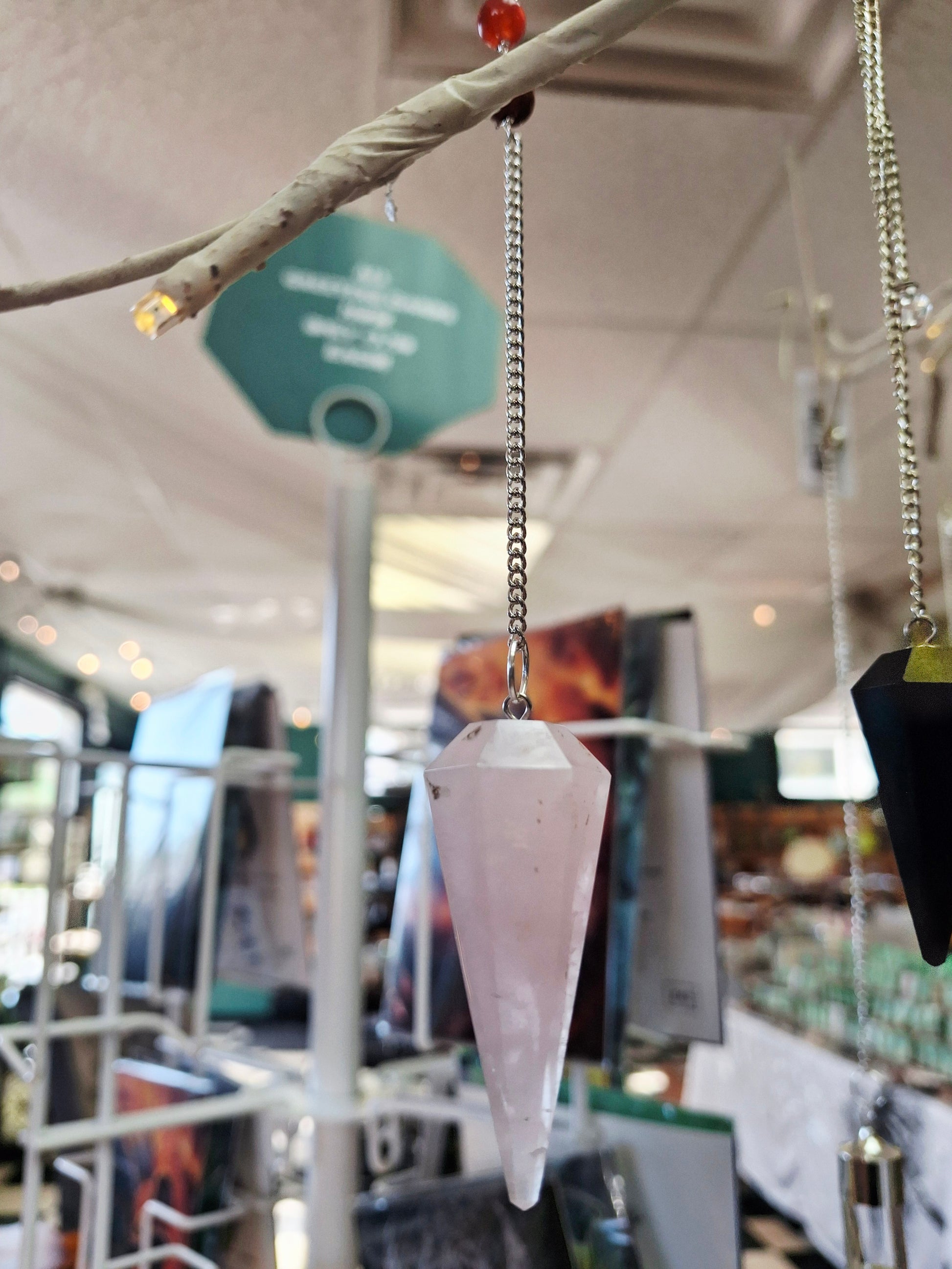 Pendulum Rose Quartz Chakra Chain