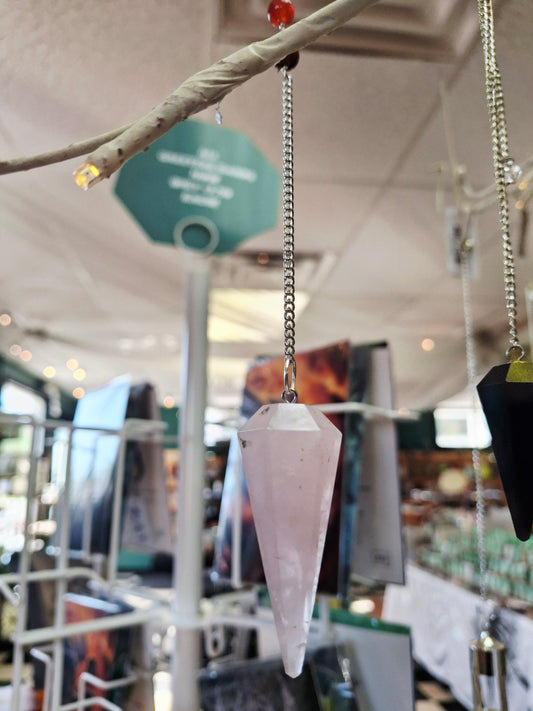 Pendulum Rose Quartz Chakra Chain
