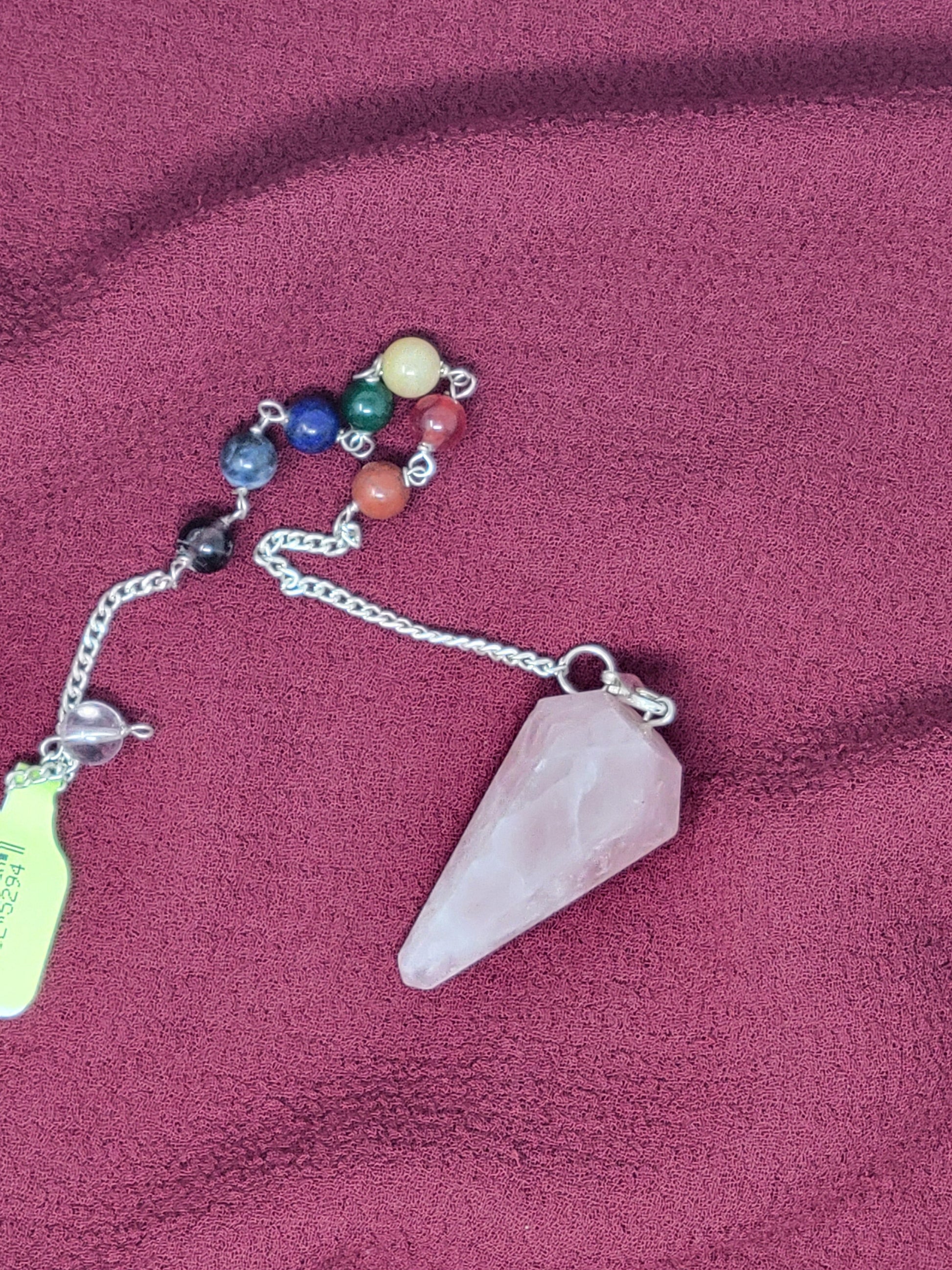 Pendulums Six Sided Rose Quartz Chakra