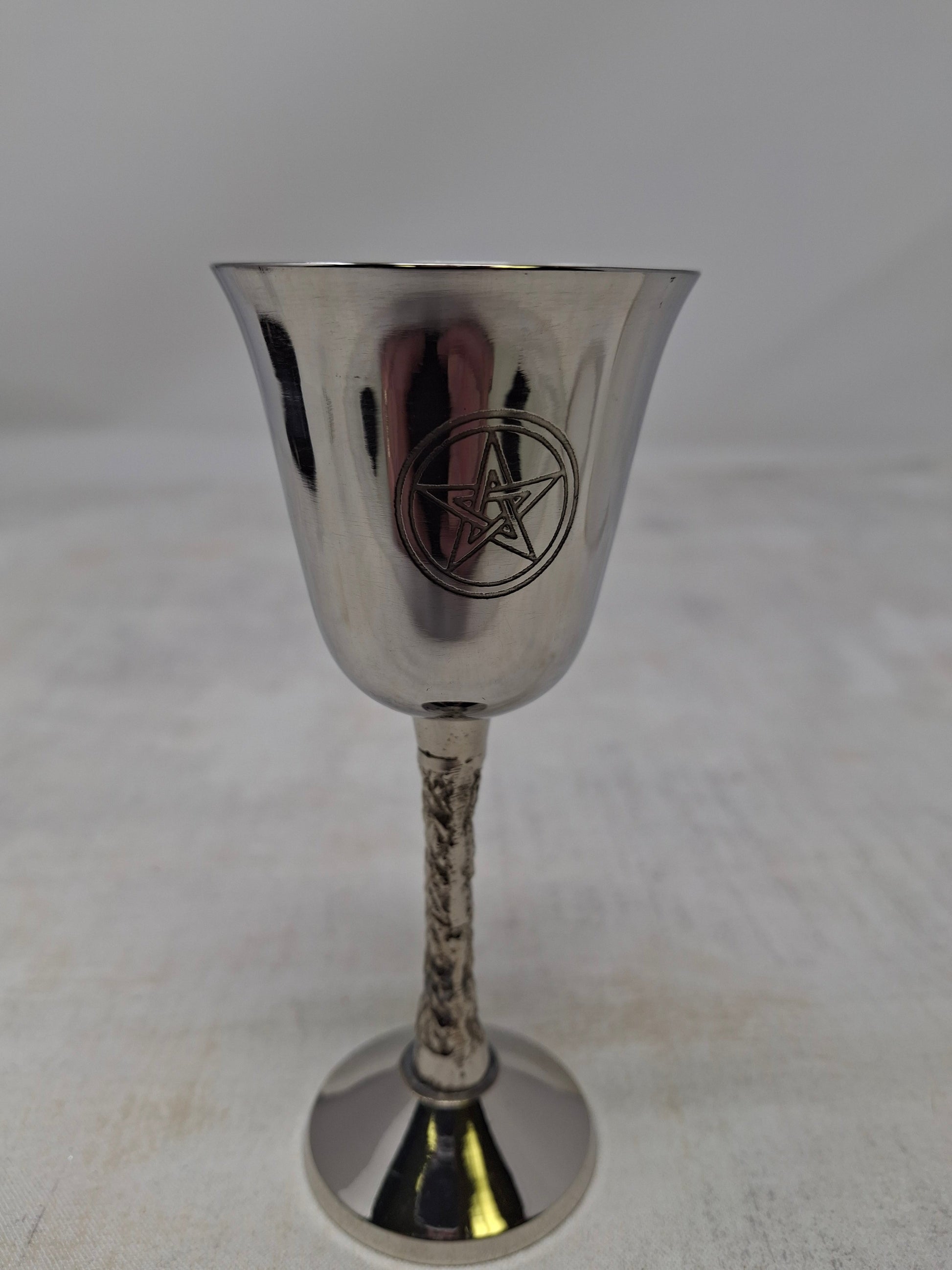 Pentagram Stainless Steel Chalice 4.75 x 2"