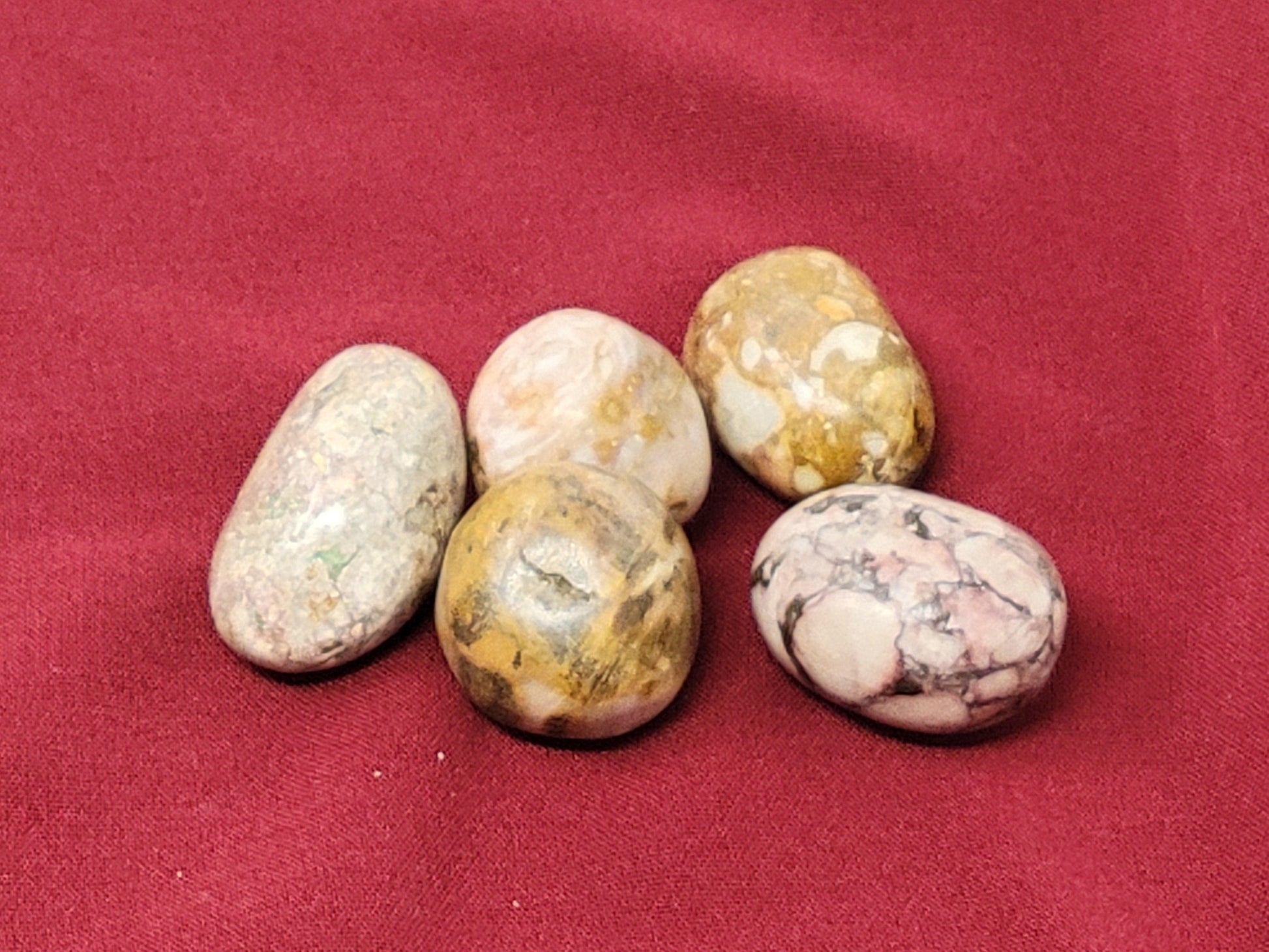 Pink Porcelain Jasper (rose garden) Tumbled