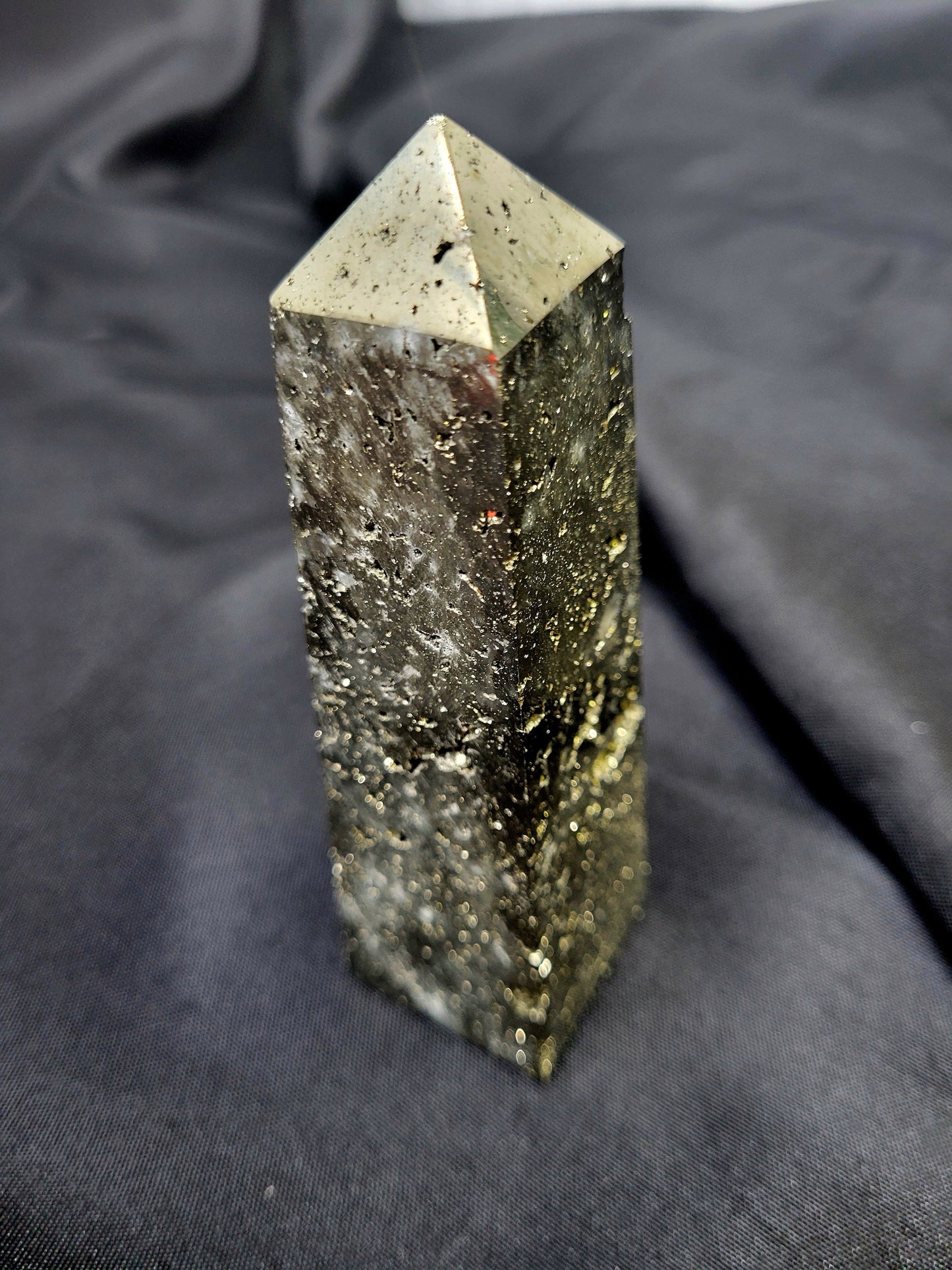 Pyrite Obelisk 5"