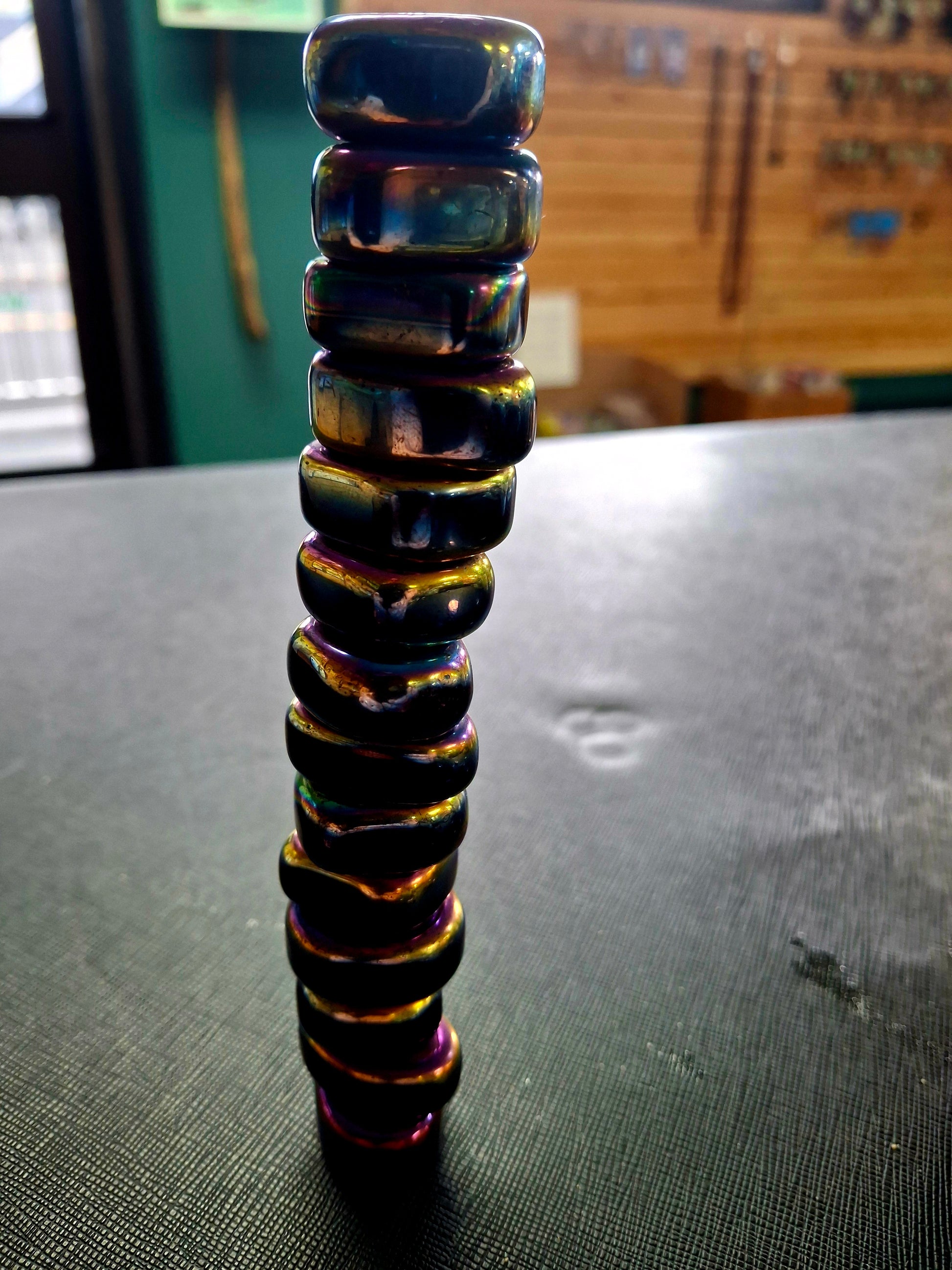 Rainbow Hematite Tumbled (magnetic)