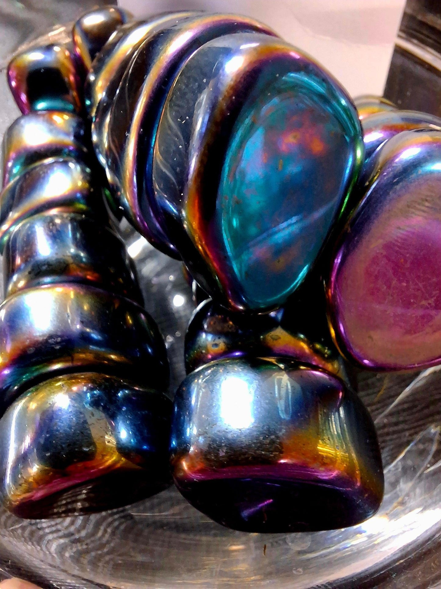 Rainbow Hematite Tumbled (magnetic)