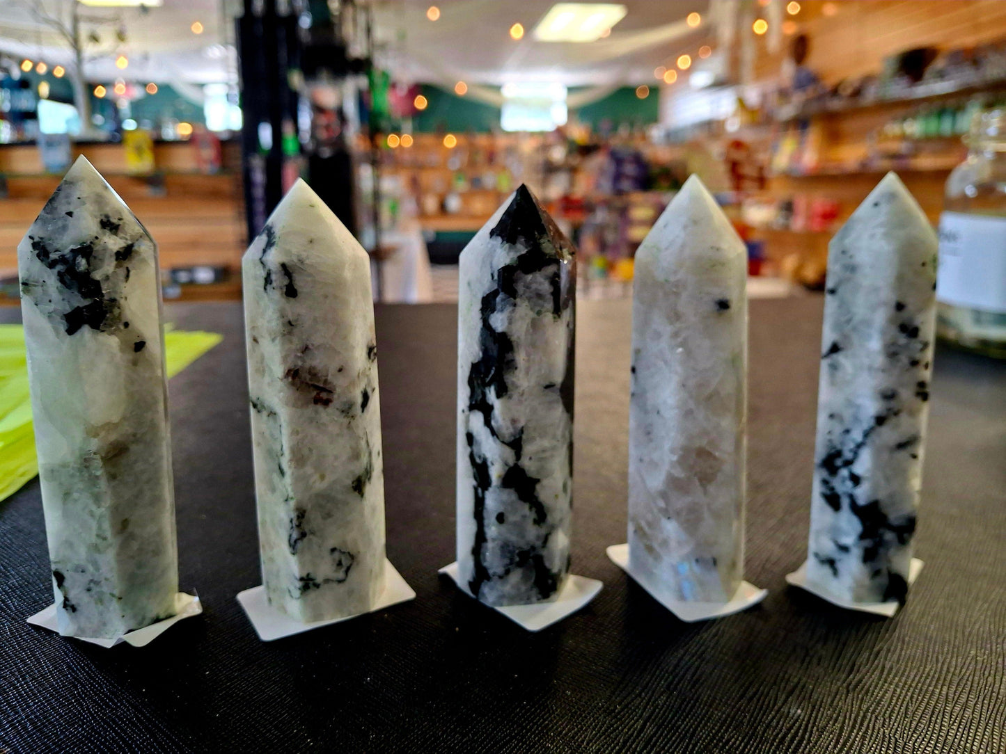 Rainbow Moonstone Point 4.0 to 4.5"