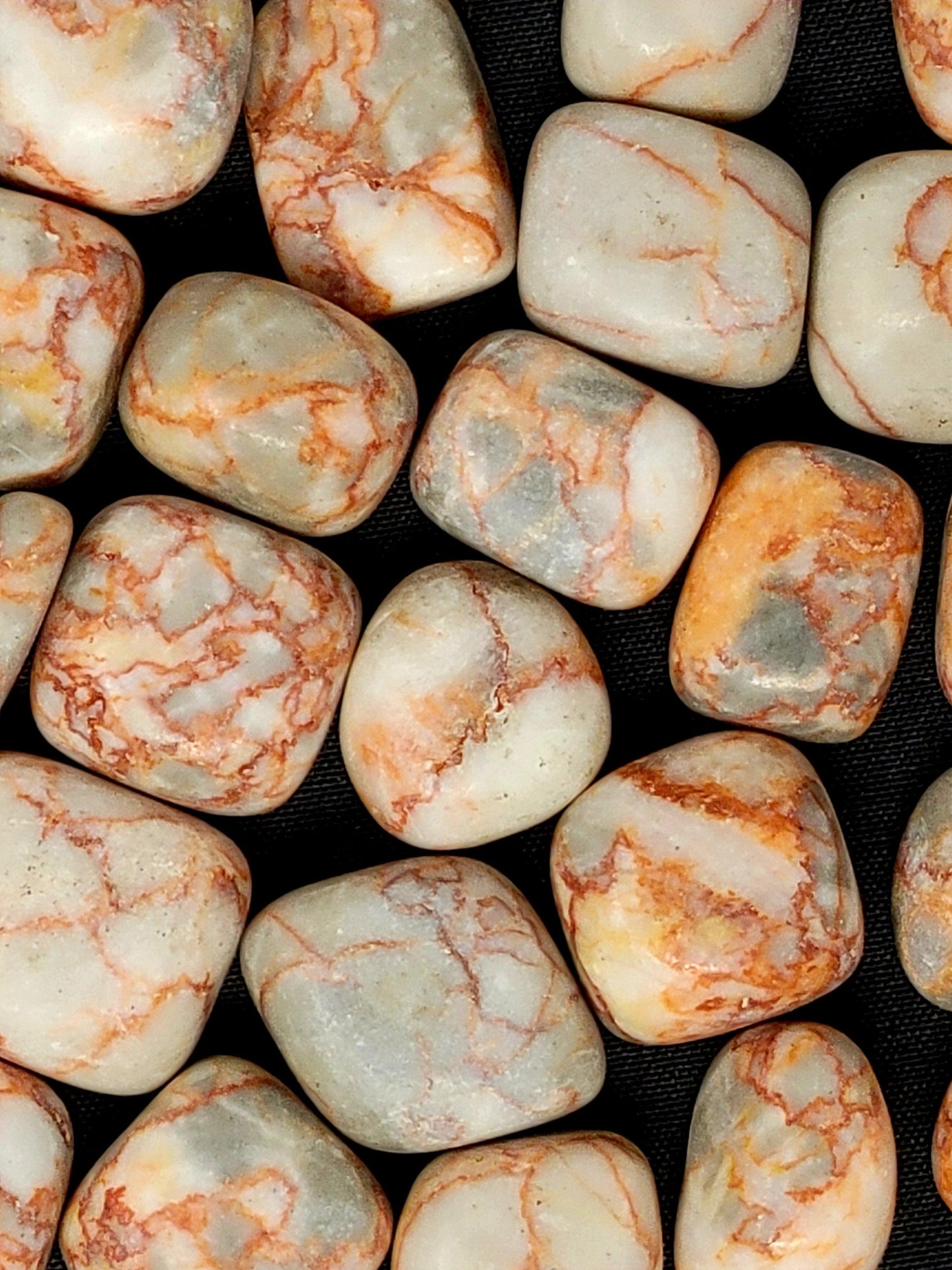 Red Network Jasper Tumbled