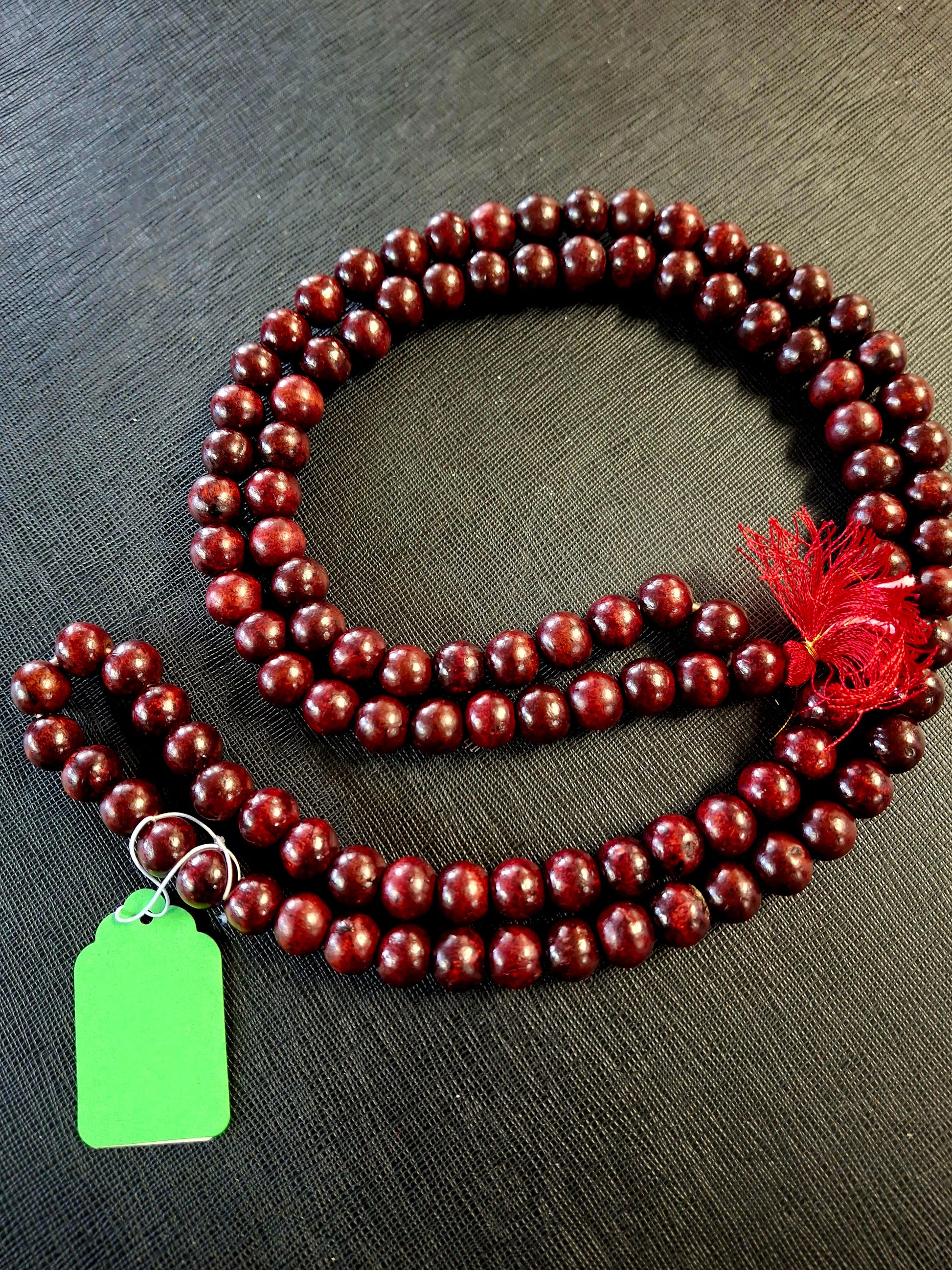 Red Sandalwood Prayer Mala 12mm