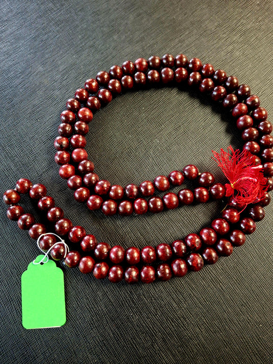 Red Sandalwood Prayer Mala 12mm