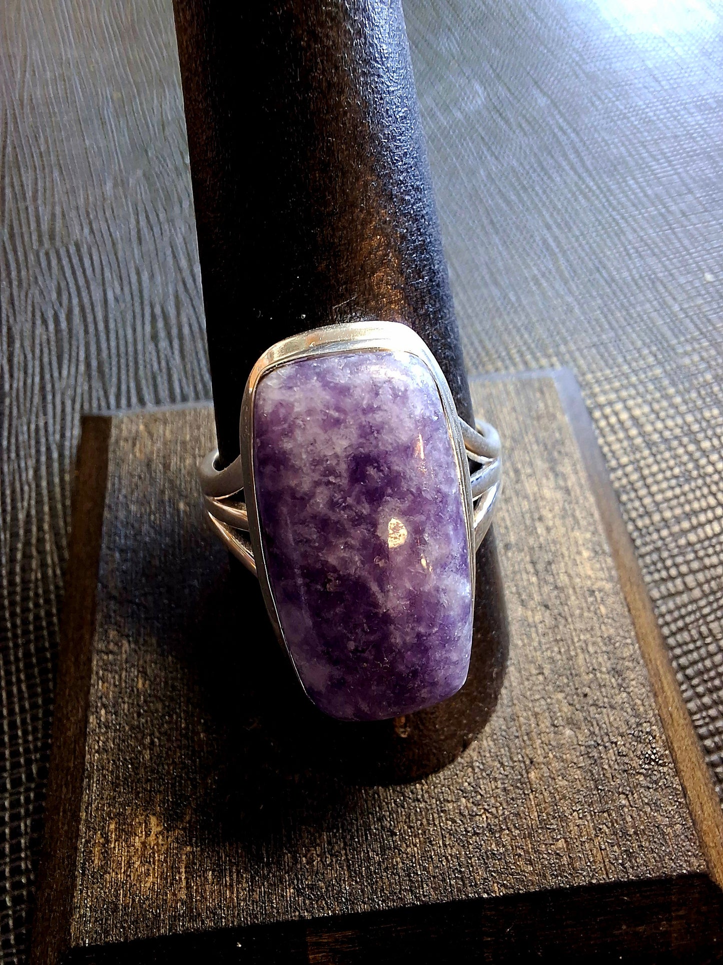 Ring - Lepidolite in Silvaria (size 9)