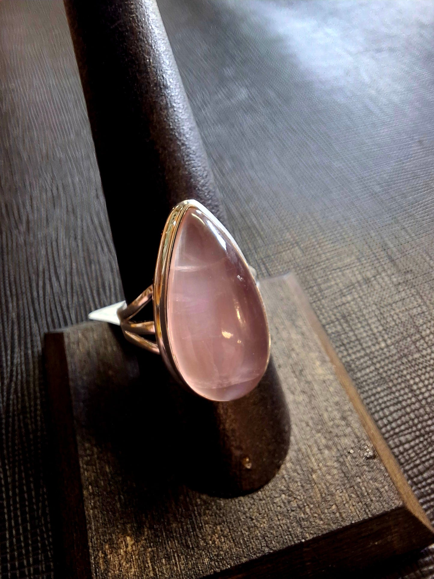 Ring - Rose Quartz in Silvaria (size 8)