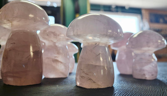 Rose Quartz Mushrooms 2-3"