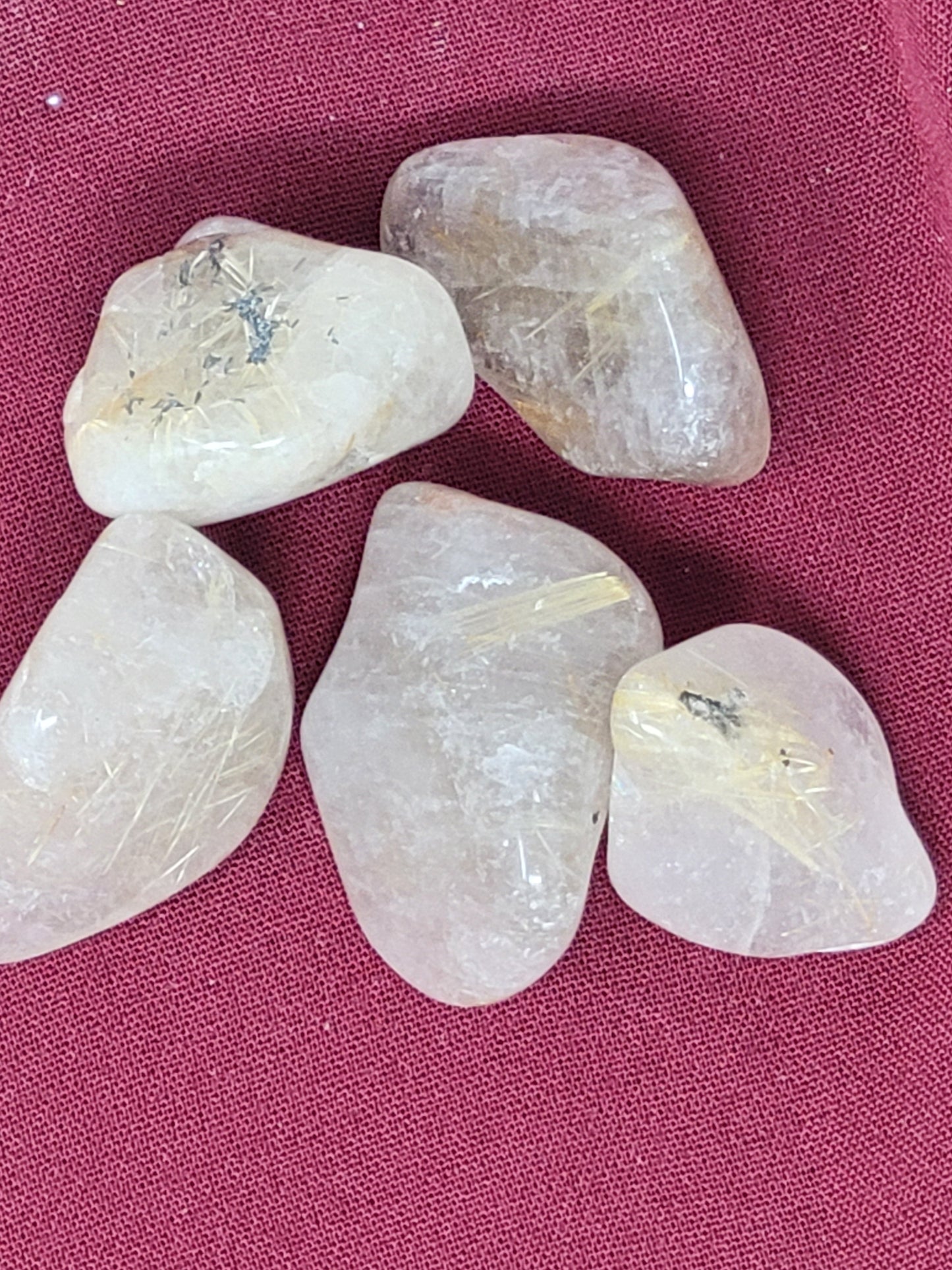 Rutilated Quartz Tumbled