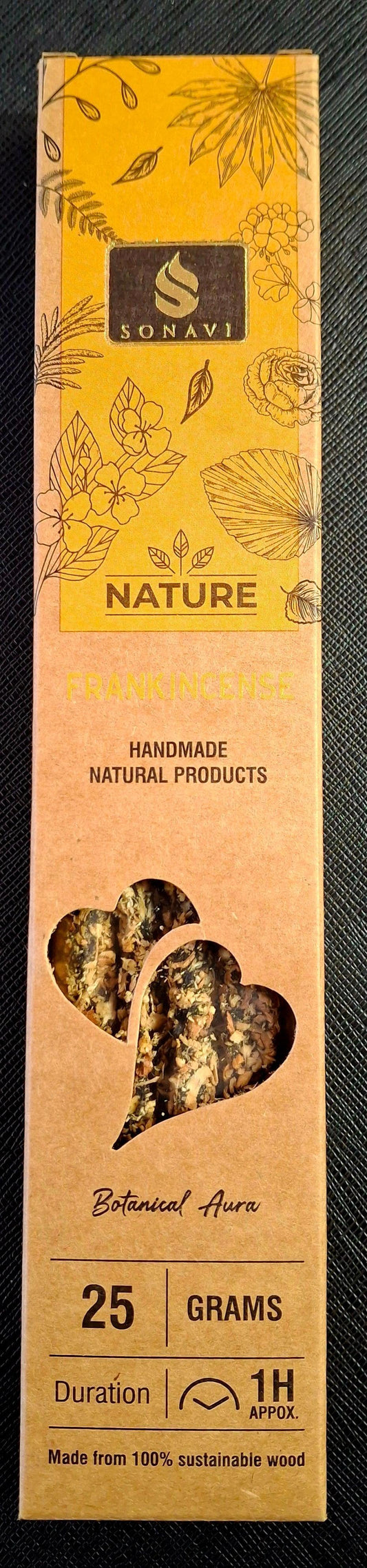 SONAVI - Frankincense Nature's Collection: All Natural Incense Sticks 25 grams