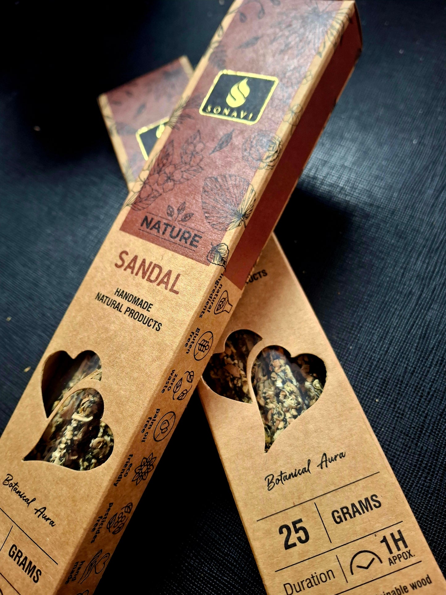 SONAVI - Sandal Nature's Collection: All Natural Incense Sticks 25 grams
