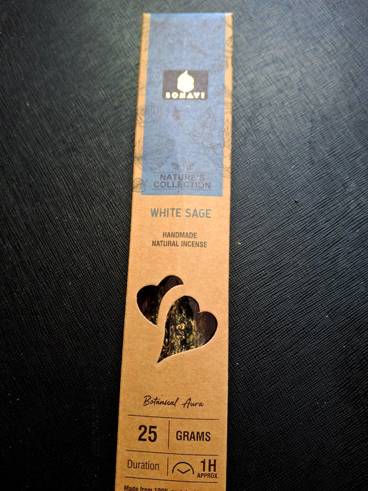 SONAVI - White Sage Nature's Collection: All Natural Incense Sticks 25 grams