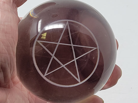 Scrying Ball (Laser Engraved Pentagram)