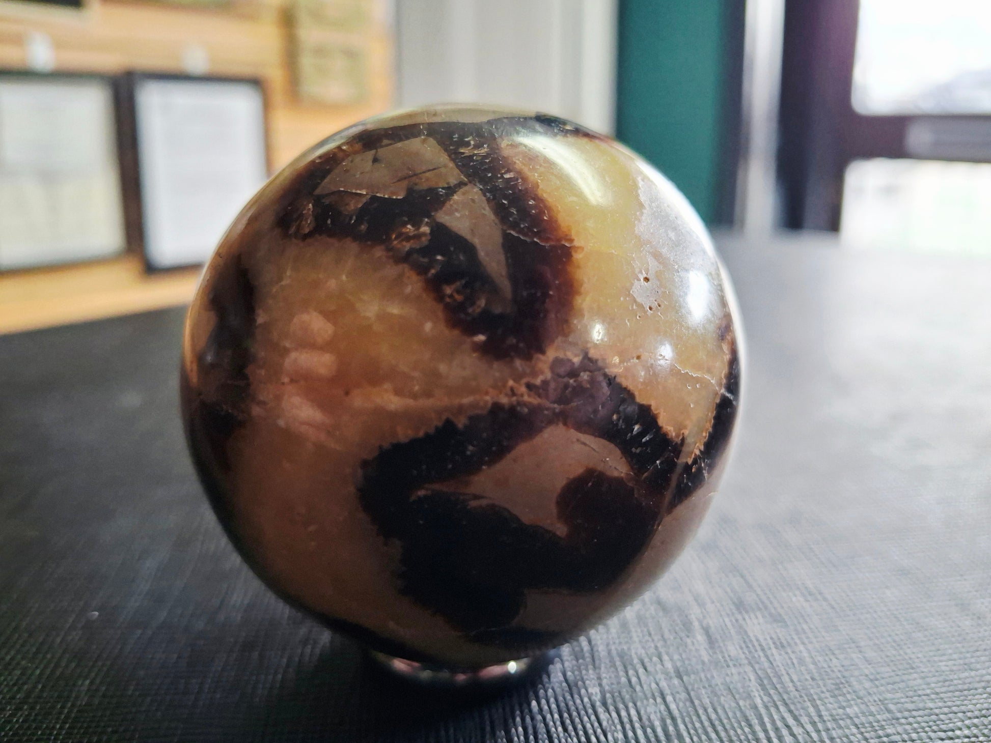 Septarian Calcite Sphere 3-4"
