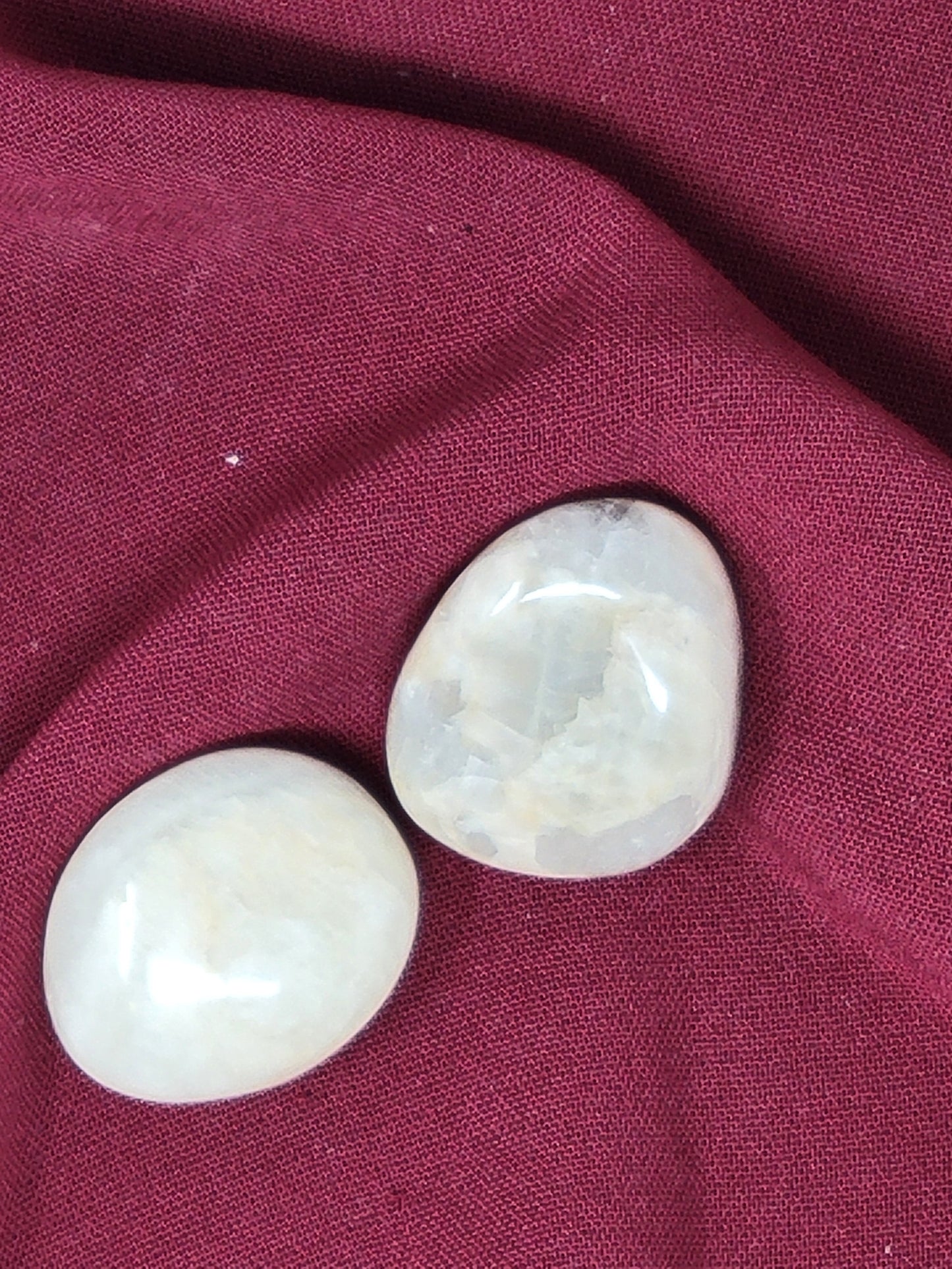 Silver Moonstone Tumbled