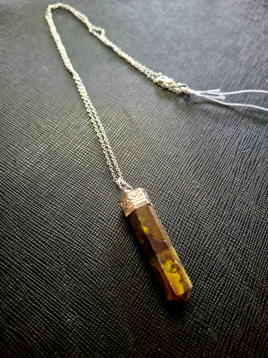 Single Pencil Point - Coffee Jasper