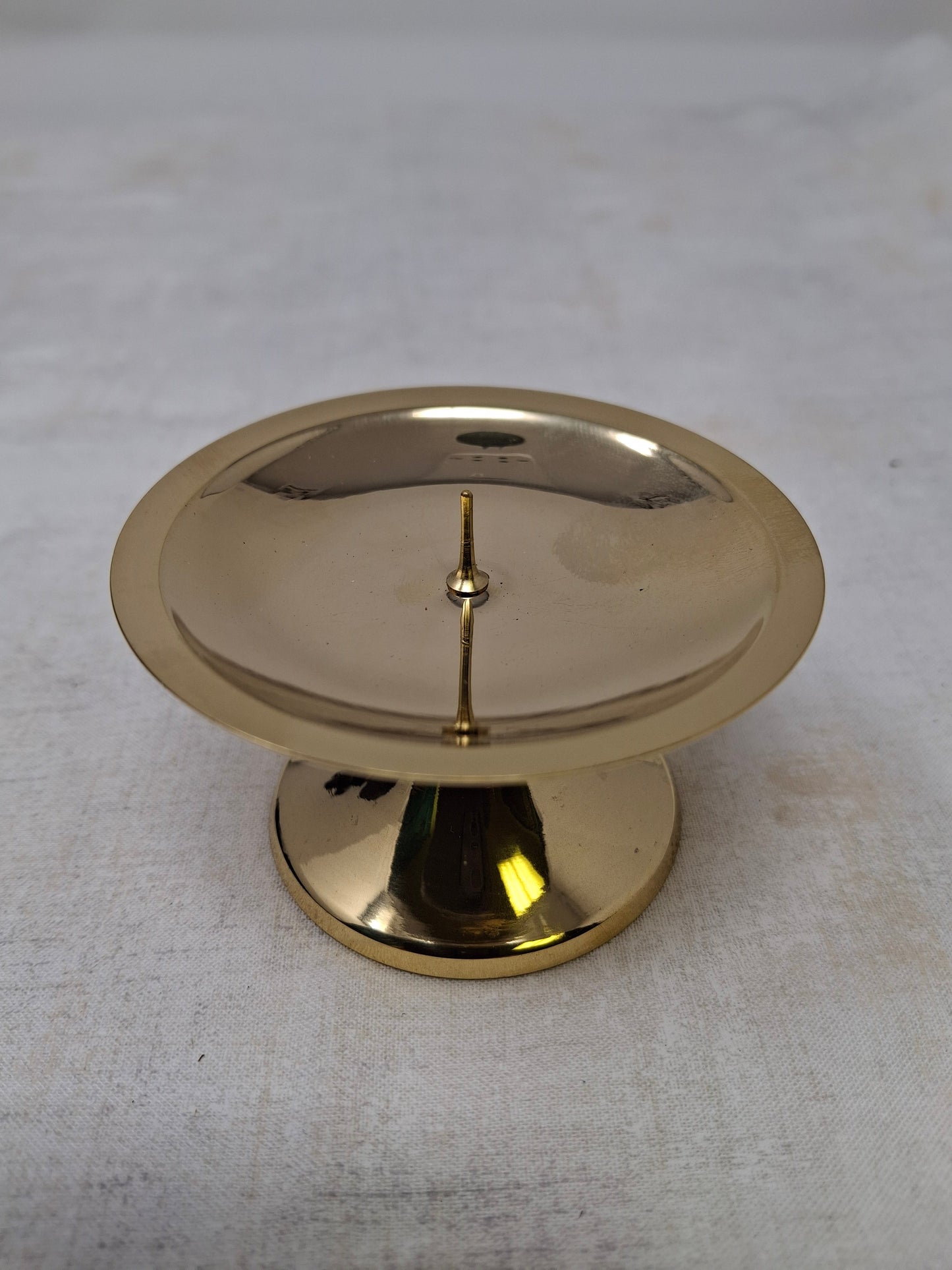 Spike Candle Holder Brass 3"