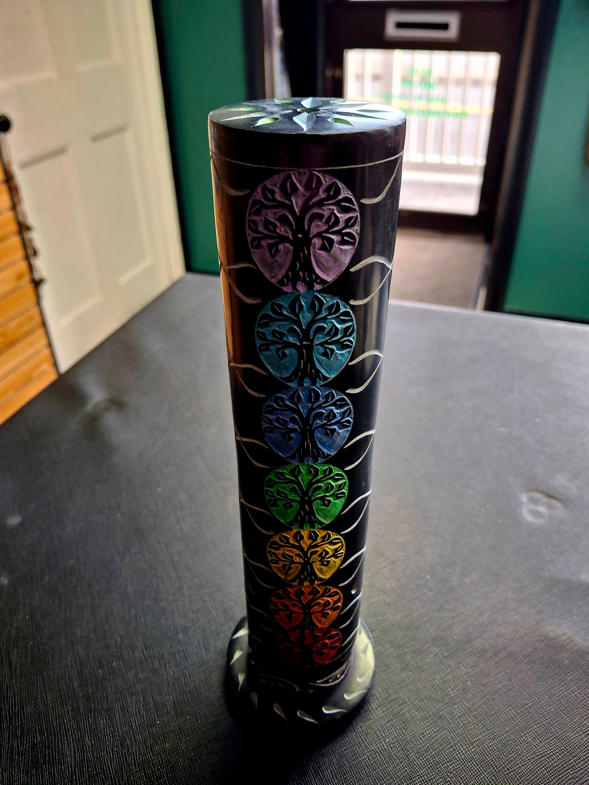 Stone Tower Burner Round 7 Chakra Tree of Life