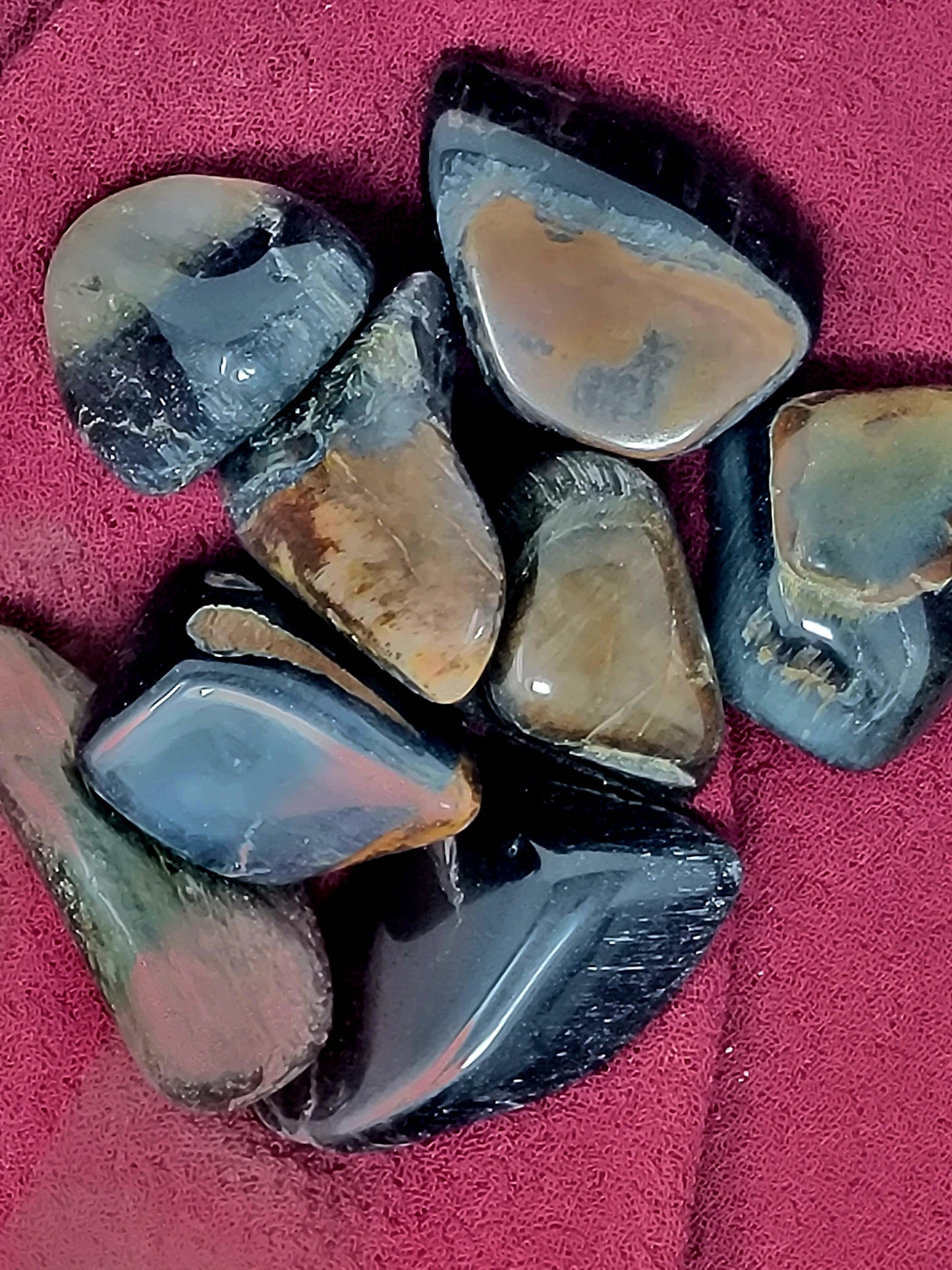 Tigereye Blue Tumbled