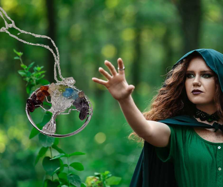 Tree of Life 7 Chakra Pendant