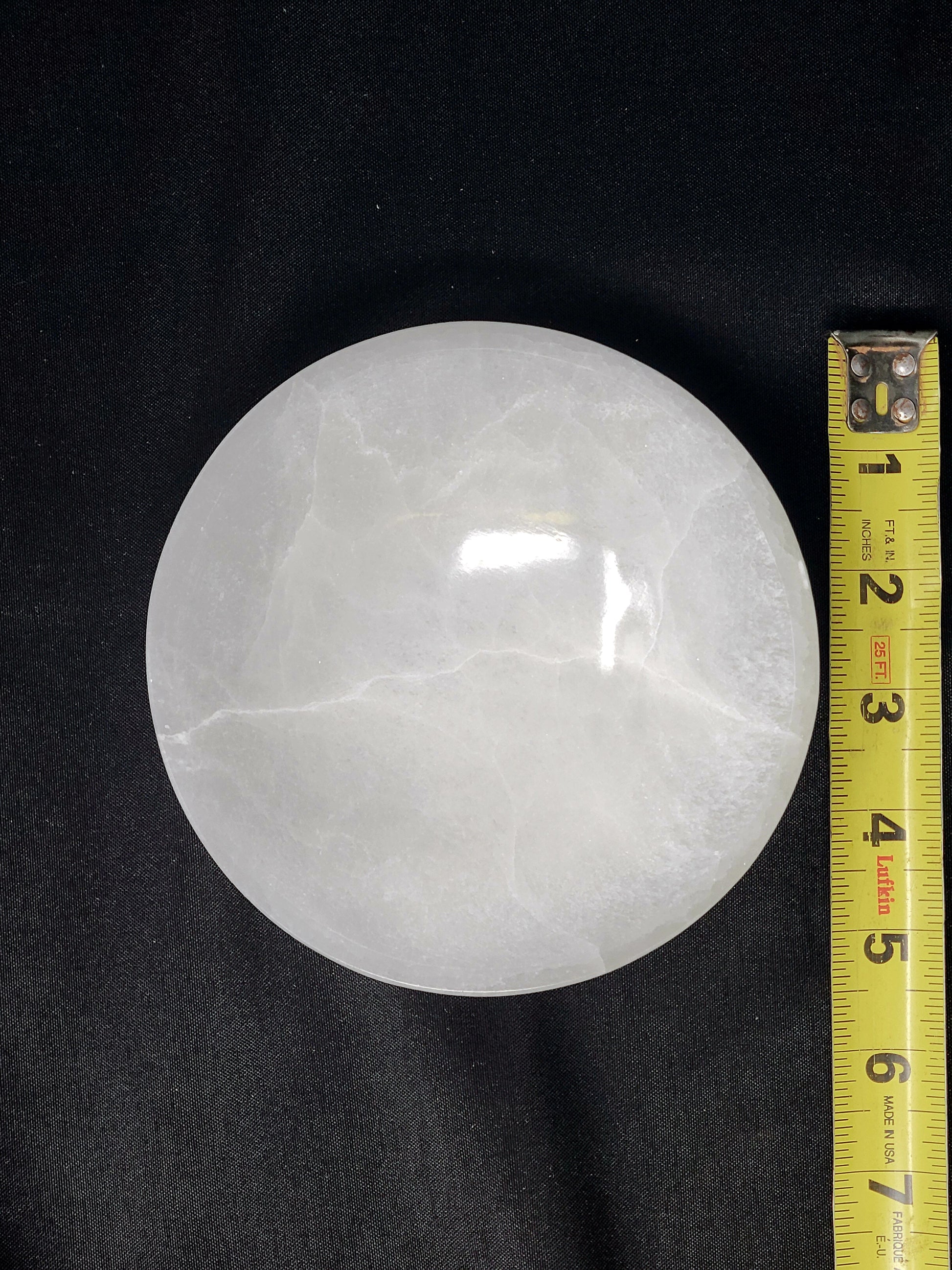 White Selenite Large Bowl 5.5" - 6 " Diameter