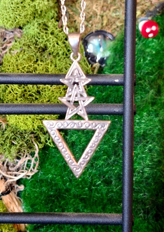 Wiccan First Degree Sterling Silver Pendant