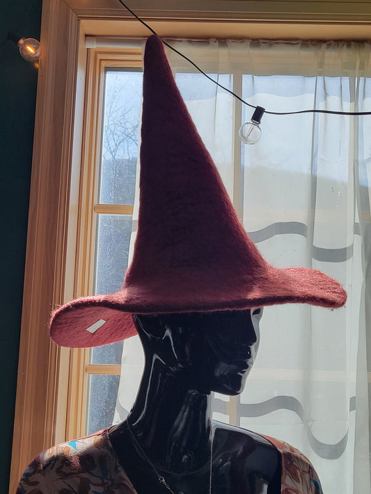 Wool Witch Hat (Red)