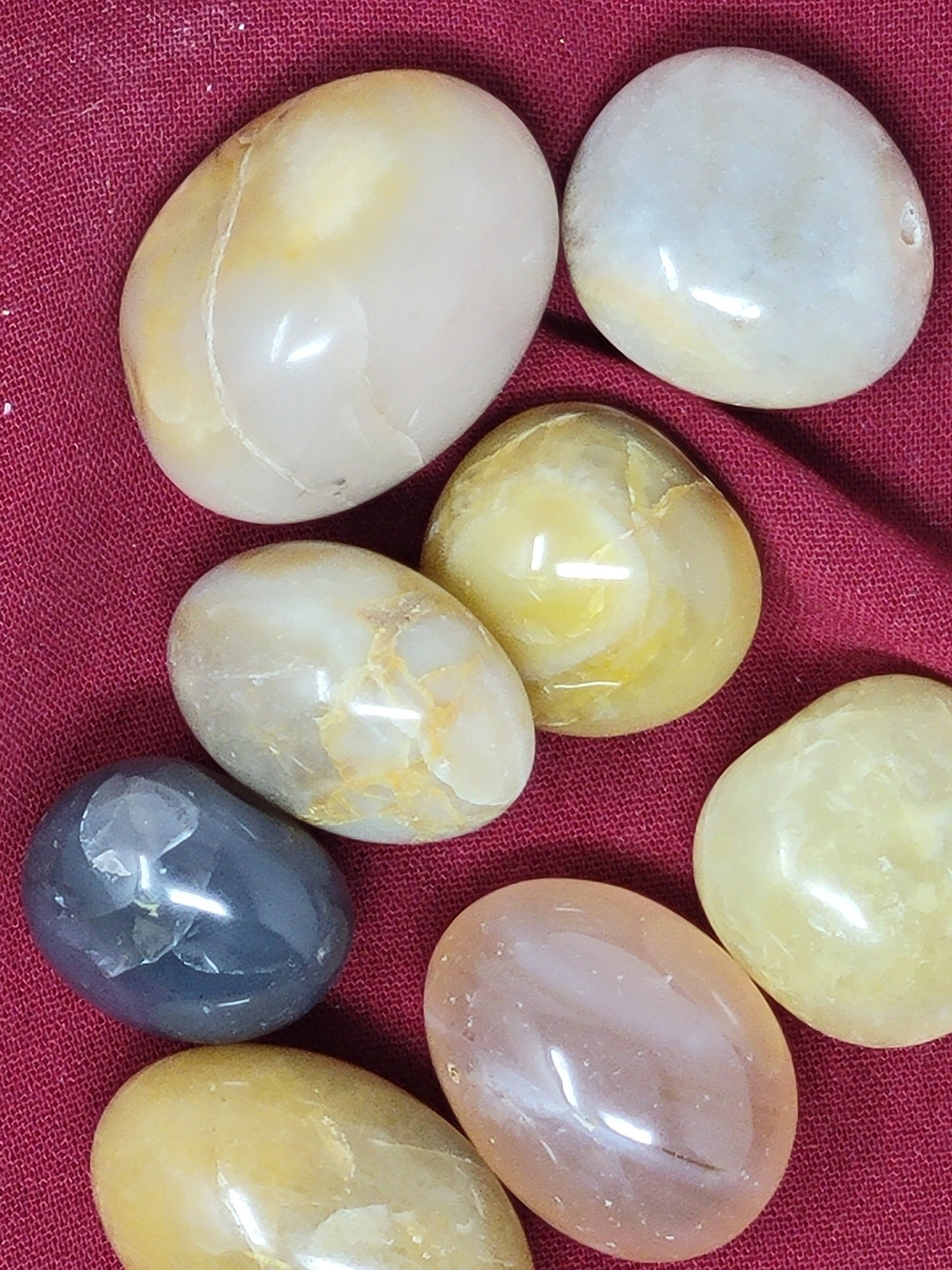 Yellow Persian Agate Tumbled