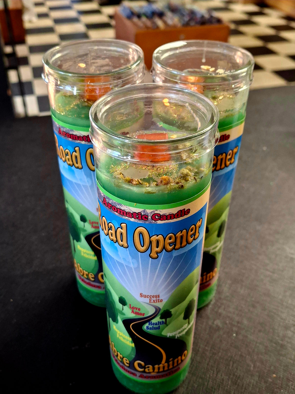 Mama Mojo - Prepared Aromatic 7 Day Candle - Road Opener