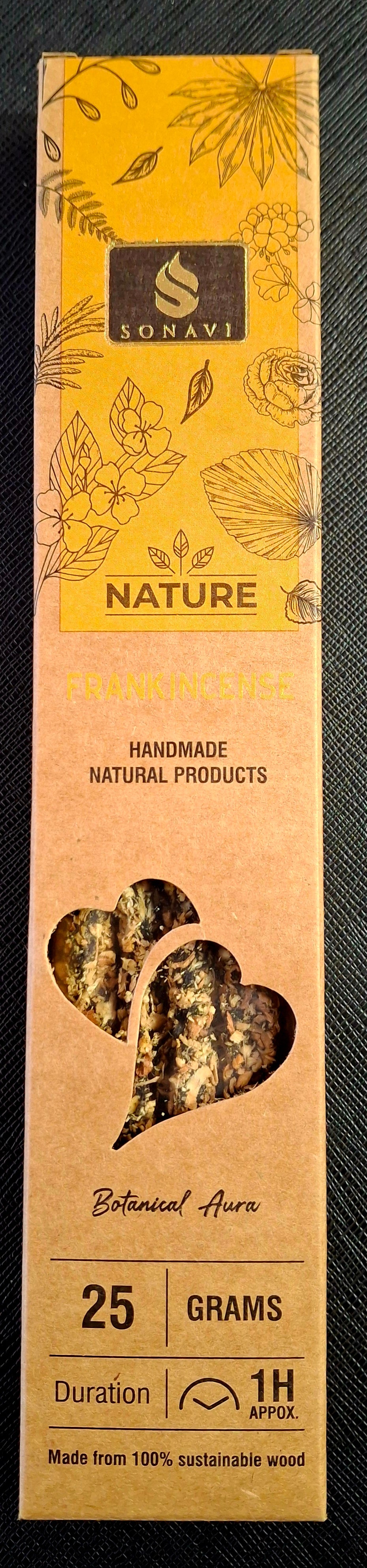 SONAVI - Frankincense Nature's Collection: All Natural  Incense Sticks 25 grams