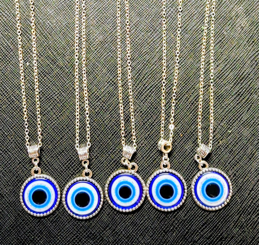 Evil Eye bead Pendant Necklace with chain